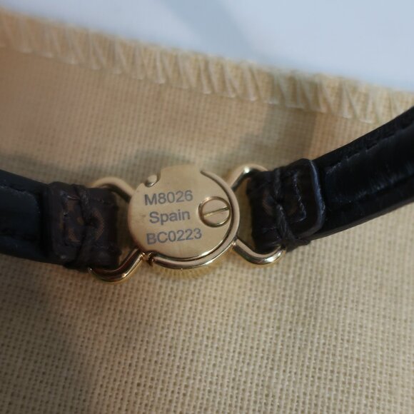 Authentic Louis Vuitton M8026 BC0223 Brown Gold LV Monogram Clic IT Bracelet - Picture 5 of 10